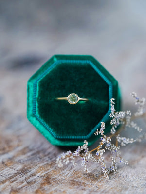 Mint Green Sapphire Ring in Gold - Gardens of the Sun | Ethical Jewelry